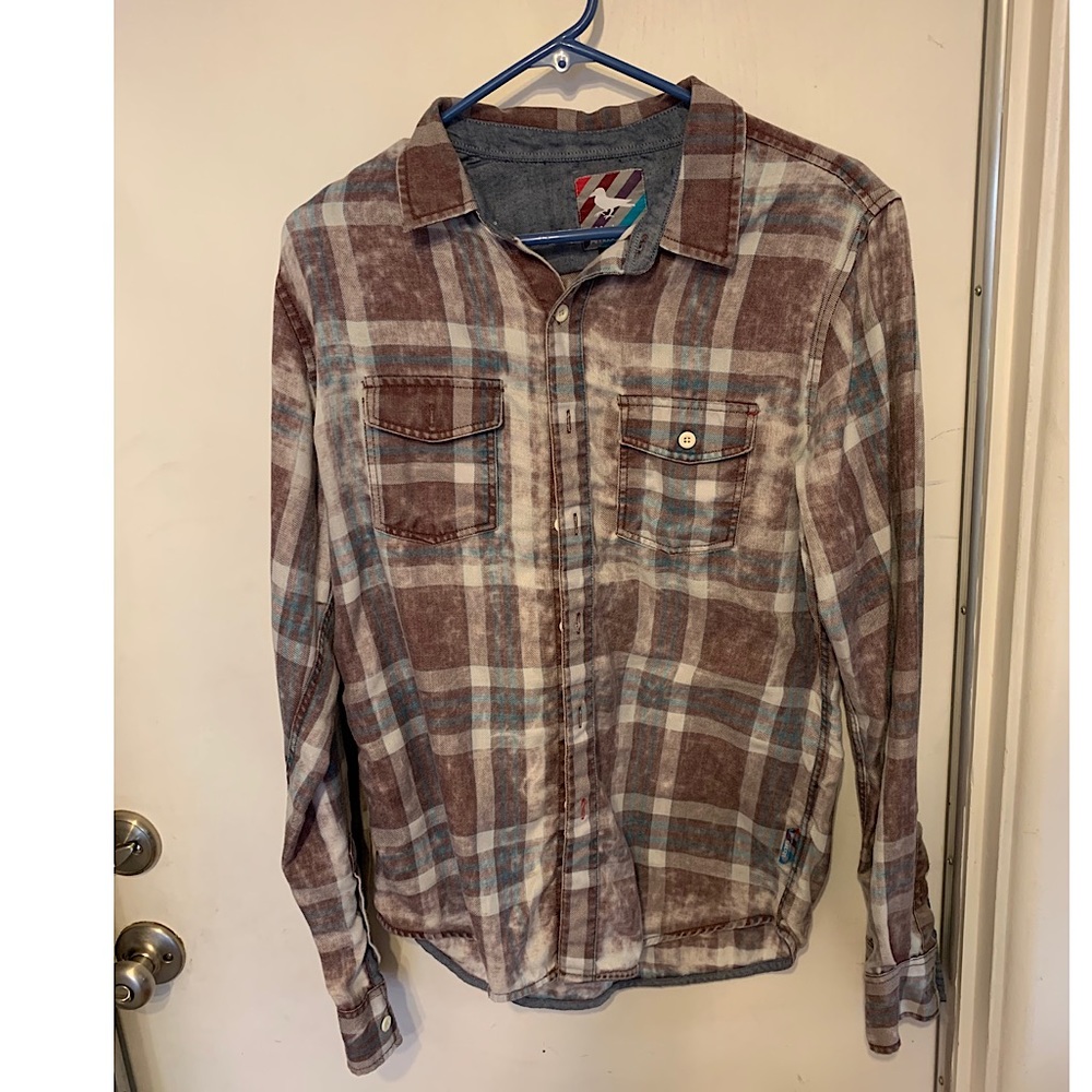 Distressed Flannel Shirt Men’s S